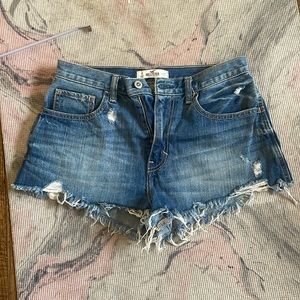 Hollister Festival Ripped Jean Shorts